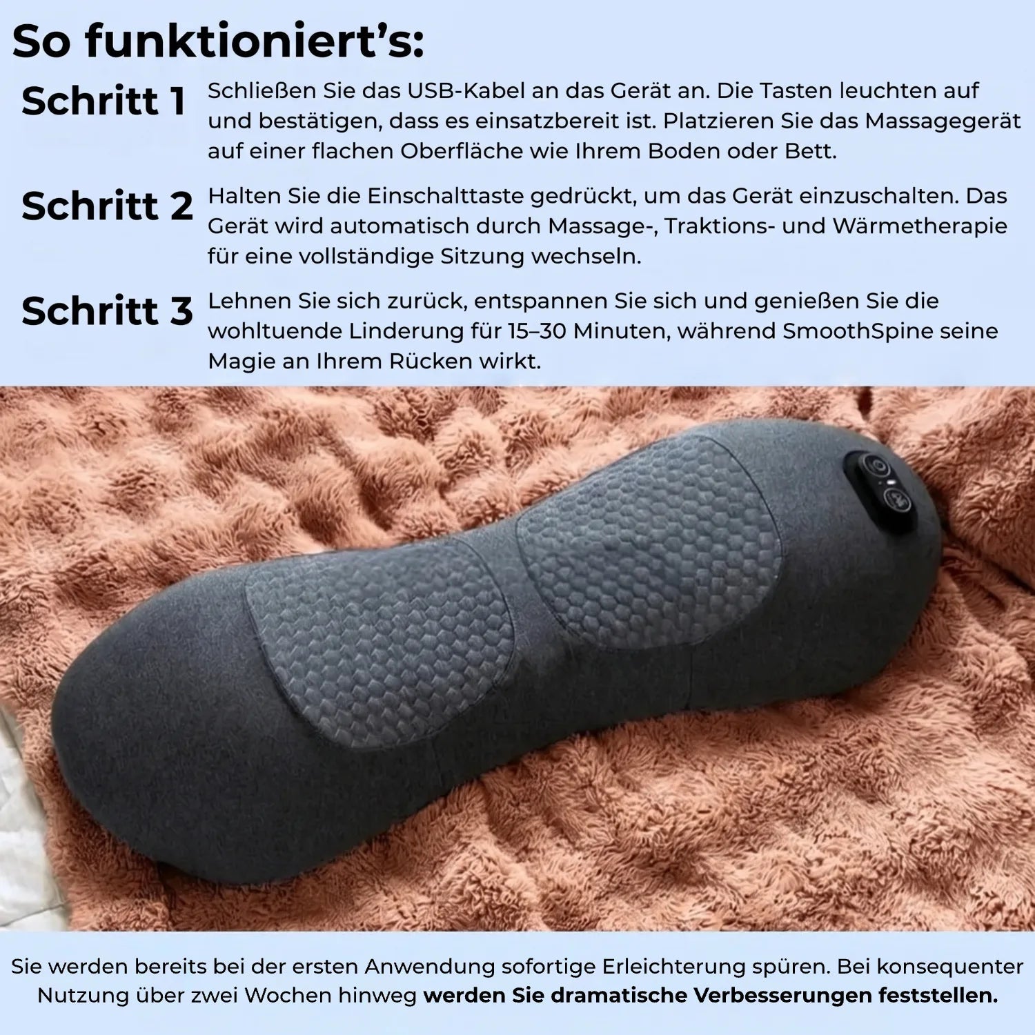 3-Zonen-Rücken-Tiefenmassagegerät